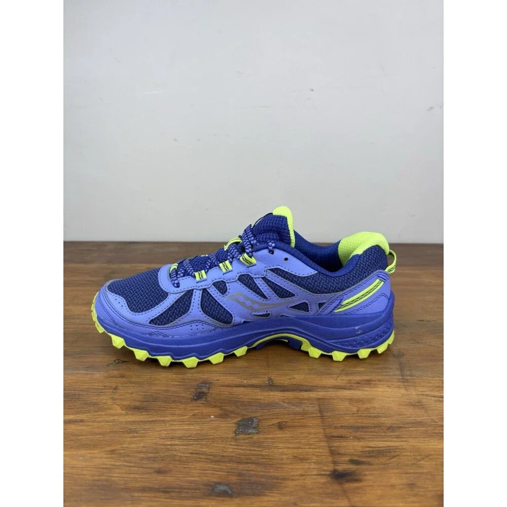 Saucony Excursion TR11 Womens Size 7.5 Blue Purple Trail Running Shoes Sneakers